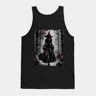 Autumn Witch in The Darkling Woods Tank Top